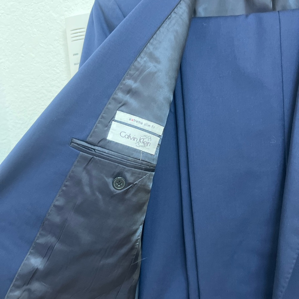 Calvin Klein Deep Blue Men's Blazer - Picture 3 of 3